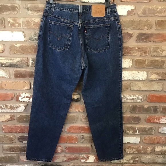 LEVI'S Women's Vtg 2006 550 Blue Relaxed Fit Tapered leg High Rise Mom Jeans 16 - Picture 3 of 6